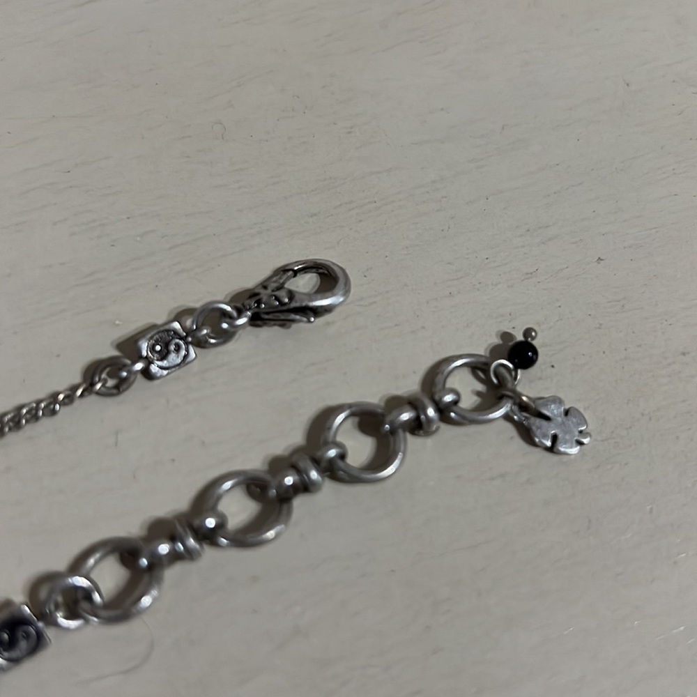Lucky Brand Silver chain necklace with purple stone - Picture 8 of 9